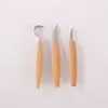 Cuchillo de Talla Sks7 de Madera de Haya Individual Transfronterizo al por Mayor en Stock, Cuchillo de Talla Artesanal para Talla en Madera y Herramientas de Carpintería