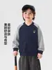 Chaqueta de Béisbol Europea Derecha para Niño Ropa de Abrigo de Otoño 2026 Nueva Ropa para Niños Niños Bebé Niño Pequeño Estilo Primavera Otoño Top para Niño