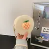 Nova Bolsa Infantil, Mochila Transversal Fofa para Bebê, Bolsa Redonda Pequena, Bolsa de Palha para Praia, Porta-Moedas Mini de Frutas, Transfronteiriça