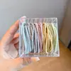 Diademas de Colores para Mujer, Estilo Coreano Negro, Bandas de Goma Desechables Engrosadas, Accesorios para el Cabello, Anillos para el Cabello que No Dañan el Cabello