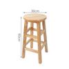 Taburete de Madera Taburete de Madera Maciza Moderno para Computadora Hogar Silla de Comedor Simple de Moda Taburete Redondo de Madera Taburete Bajo de Tronco Engrosado
