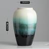 Vasos de Cerâmica Hidropônica Modernos Simples Ornamentos Sala de Estar Ornamentos de Flores Bambu Rico Retro Luxo Leve Vaso de Flores Suculentas
