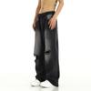 Pantalones vaqueros desgastados y rotos de estilo urbano americano para hombre, de primavera y otoño, rectos, holgados, estilo urbano europeo y americano.