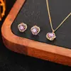 Conjunto de Brincos e Colar Weidni de Luxo Acessível, High-End, Elegante, Moderno e Versátil, Atacado para Mulheres