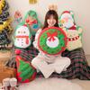Almohada de Navidad decoración navideña almohada de alce de dibujos animados para árbol de Navidad cojín de Papá Noel para sofá de sala de estar venta al por mayor