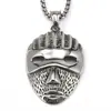 Joyería de comercio exterior transfronteriza estilo coreano moda nicho collar máscara de payaso marca de moda hip hop para hombre personalidad colgante para estudiante