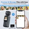 Cámara de Mano Portátil 4K de Alta Definición Transfronteriza Doble Lente Wifi Cámara con Clip Cámara Deportiva DV Cámara para Exteriores en Stock