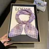 Bufanda de Algodón Lino Seda Artística Floral Elegante Nueva Primavera 2026 para Viajes Cotidianos, Uso en Capas, Bufanda de Cuello Fina Absorbente de Sudor para Mujer