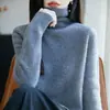 Suéter premium de cuello alto para mujer, otoño e invierno, engrosado, 26 estilos nuevos, versátil y elegante top interior blanco, tejido
