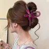 Pinza de Garra de Flor Estilo Coreano Pinza para el Cabello para Mujer Pasador Exquisito de Gama Alta 2026 Nuevo Pinza de Tiburón Grande Accesorio para el Cabello de la Parte Posterior de la Cabeza