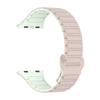 Para Apple Apple iwatch Correa de Reloj Tres Tiras Silicona Magnética Generación S10 Universal S9 Correa de Dos Colores