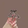 Pinza de tiburón de metal de estilo coreano de alta gama para mujer, mediana, grande, simple, elegante, con cabeza de flor, para trazar el cabello, accesorio para el cabello