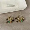 Pendientes de Borla con Cuentas de Piedra Ojo de Tigre Retro para Mujer, Lujo Ligero, Moda Exquisita Personalizada de Moda