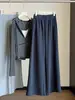 Pantalones casuales anchos de terciopelo de algodón gris, largos, fluidos, estilo perezoso, de cintura alta, rectos holgados, nuevo estilo de otoño para mujer