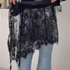 2025 Nuevo Diseño Falda Cortina de Encaje Empalmada para Glúteos Mujer Cintura Alta Adelgazante Versátil Cortina de Encaje para Glúteos Al Por Mayor
