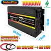 Inversor de onda senoidal pura de 12V a 110V 500W 800W 1000W 1500W 2000W 3000W con pantalla LED