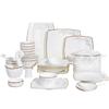 Vajilla y platos de porcelana china de hueso con relieve oscuro estilo chino para el hogar, vajilla de cerámica, plato, vajilla y combinación de platos, combinación libre