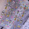Pegatinas transfronterizas nuevas para decoración de uñas de Halloween, creando una atmósfera festiva con diseños de dibujos animados en relieve, decoraciones de uñas DIY