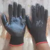 Xingda Guantes de Goma Nitrilo Negro Nylon de 13 Pines 42g Dingqing Antideslizantes Resistentes al Desgaste Resistentes al Aceite Guantes de Goma Nitrilo