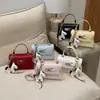 Bolso de Lujo de Nicho con Patrón de Cocodrilo para Mujer, Nuevo Bolso Cruzado Versátil 2026, Bolso Cuadrado Pequeño de Moda con Hebilla de Cierre