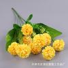 Flor artificial de 9 hortensias, flor falsa de seda, bola de simulación de crisantemo, bola de cebolla, paquete pequeño, proyecto de decoración para boda en casa