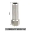 Adaptador Roscado de Acero Inoxidable Reductor Doble Rosca Macho Extensión Directa de 1/4 de Pulgada a 3/8 de Pulgada, 1/2 Pulgada, 3/4 de Pulgada a 1 Pulgada Accesorios para Tuberías de Agua