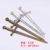 Fábrica Directa DIY accesorios arma espada colgante colgante metal vintage hecho a mano cadena para suéter collar accesorios