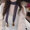 Bufanda 100% Lino Natural con Borlas Estilo Bohemio para Mujer, Diadema Transpirable