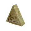 Caixa de Embalagem Triangular para Sabonete Branco de Sete Ingredientes Caixa de Papel Triangular Criativa para Presente de Natal Caixa de Formato Especial Colorida para Lembrança Personalização