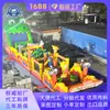 Parque de Atracciones Inflable Grande para Exteriores con Múltiples Áreas de Actividad, Montaje Modular, Adecuado para Operación Comercial