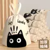 Bolsa de Basura para Hogar, Rollo Extra Grande con Cordón, Engrosada, con Asas, Negra, para Cocina, Dormitorio, Limpieza de Oficina