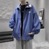 Chaqueta deportiva casual de doble cara impermeable y cortavientos de moda juvenil de primavera y otoño para hombre, marca de moda callejera americana y nacional