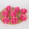 Cabeças de Flores Rosa de Veludo Acessórios para Roupas e Chapéus DIY Acessórios de Flores Artificiais Materiais para Broches Fotografia de Casa Formatura Flores Artificiais