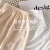 Shorts de Segurança com Bordas Onduladas, Shorts Finos de Cor Sólida para Mulheres, Adequado para Roupas Externas, Atacado