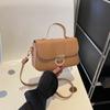 Bolso de estilo occidental para mujer, elegante y a la moda, de color sólido, pequeño y cuadrado, portátil, bandolera de hombro roja de red, 2023