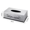 Caja de Pañuelos Hogar Sala de Estar Caja de Almacenamiento de Pañuelos Caja de Pañuelos de Hotel Logotipo Imprimible Hotel Comercial Caja de Pañuelos de Papel Cuadrada