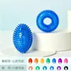Juego de Pelotas Sonoras Espinosas de TPR para Mascotas, Gatos y Perros, Limpieza Dental, Duradero, Juguete de Alta Elasticidad, Suministros Interactivos para Aliviar el Aburrimiento
