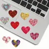 1 Rollo/500 Hojas de Pegatinas Brillantes en Rollo de Corazones para Cuadernos, Teléfonos Móviles y Tabletas Decoración DIY Pegatinas de Dibujos Animados