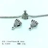 Pulsera Popular Hecha a Mano DIY Transfronteriza Serie Navideña Cuentas Espaciadoras de Agujero Grande Cuentas Sueltas Plata Antigua Muñeco de Nieve Cuentas de Agujero Grande