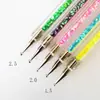 Suministro Exclusivo Transfronterizo de 5 Bolígrafos de Puntos Doble Cara para Uñas, Bolígrafos de Puntos, Bolígrafos de Pintura, Bolígrafos para Dibujar Líneas, Herramientas de Bolígrafos de Gel UV, Portátil al por Mayor