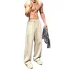 Pantalones jacquard de estilo retro americano con estampado oscuro, colección de otoño para hombre, con un diseño fluido de alta gama, corte recto y un ajuste relajado y holgado para uso casual
