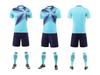 Traje de Futebol Novo DIY Masculino Verão Manga Curta Infantil Pai-Filho Traje de Corrida Respirável Secagem Rápida Traje de Competição Impressão
