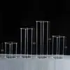 Moldura Quadrada de Acrílico para Casamento Guia de Estrada Enfeites de Casamento Banquete de Hotel Mesa Principal Cristal Geométrico Transparente Suporte de Flores Arame