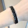 Diseño Nicho Oscuro Distintivo Afortunado Buena Suerte Pulsera Esmalte Vintage Ins Estilo Frío Pulsera Abierta