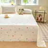 Lençol de Cama Minimalista de Algodão Puro Classe A Dormitório Cor Sólida Algodão Lavado Gaze de Camada Dupla Almofada de Dormir Espessada Fronha de Peça Única