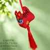 Bolsita del Festival del Bote del Dragón para niños, cordón multicolor para colgar en el cuello, bordado de cabeza de tigre, monedero, colgante de silbato, bolsita de paz para bebés Duanyang