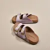 Sandalias de suela gruesa para mujer para el verano de 2026, nuevo estilo de alta gama para mujeres embarazadas, chanclas de playa, sandalias de suela gruesa estilo Birkenstock