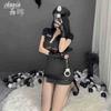 Sexy lingerie policial uniforme tentação mulheres não tiram sexy aeromoça paixão roupas amarração sm terno uma geração de cabelo