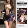 Feimu Rasgar Sexy Recortado Transparente Roupas de Malha Quente Seios Expostos Flertando Nádegas Nuas Não Precisa Tirar Lingerie Sexy 7516