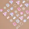 Redanco5D Em relevo Ins Popular Adesivos para Nail Art Frutas Série de Natal Árvore de Natal Adesivos 3D para Unhas Dr1308